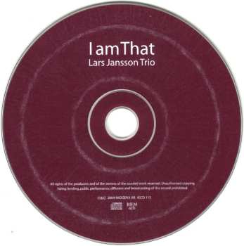 CD Lars Jansson Trio: I Am That DIGI