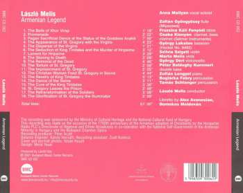 CD László Melis: Armenian Legend