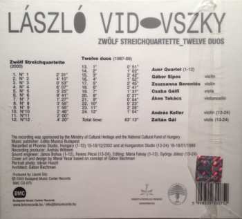 CD László Vidovszky: Zwölf Streichquartette_Twelve Duos