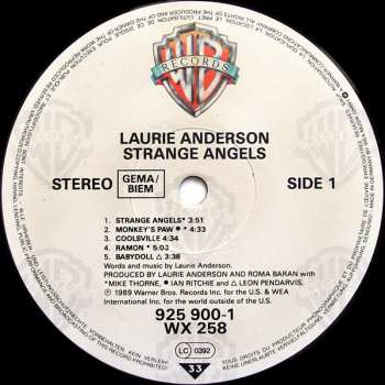 LP Laurie Anderson: Strange Angels