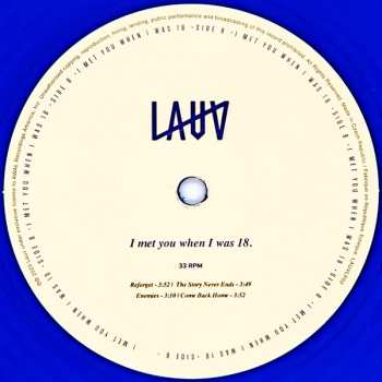 2LP Lauv: I Met You When I Was 18. CLR | LTD