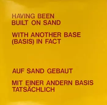 Having Been Built On Sand