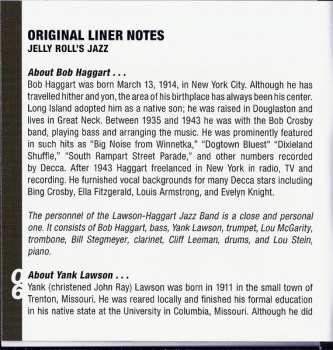 CD Lawson-Haggart Jazz Band: Jelly Roll's Jazz / Louis' Hot 5's And 7's