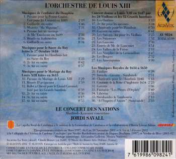 CD Jordi Savall: L'Orchestre De Louis XIII (1601-1643) (Recueil De Plusieurs Airs Par Philidor L'Aisné)