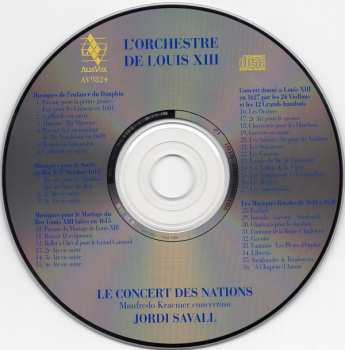 CD Jordi Savall: L'Orchestre De Louis XIII (1601-1643) (Recueil De Plusieurs Airs Par Philidor L'Aisné)