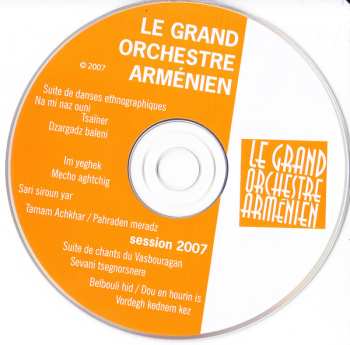 CD Le Grand Orchestre Arménien: Le Grand Orchestre Arménien