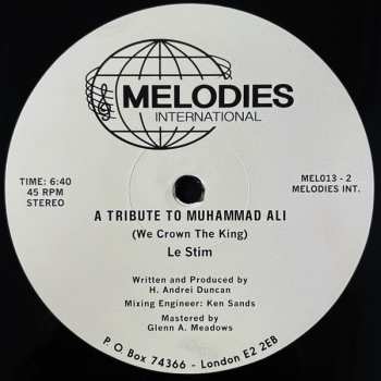 LP Le Stim: A Tribute To Muhammad Ali (We Crown The King)