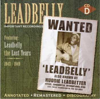 4CD/Box Set Leadbelly: Important Recordings 1934 - 1949