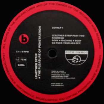 LP Leæther Strip: The Pleasure Of Penetration