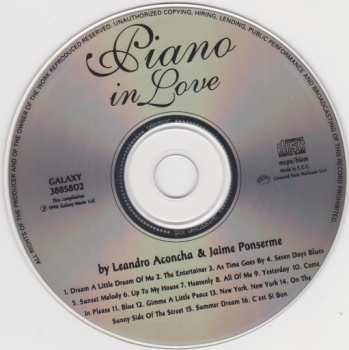 CD Leandro Aconcha: Piano In Love