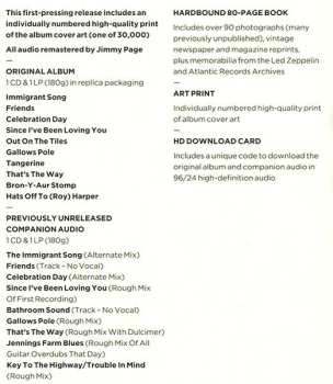 2LP/2CD/Box Set Led Zeppelin: Led Zeppelin III DLX