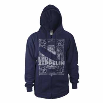 Merch Led Zeppelin: Mikina so zipsom Vintage Print Lz1