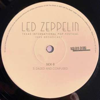 2LP Led Zeppelin: Texas International Pop Festival 1969 Broadcast