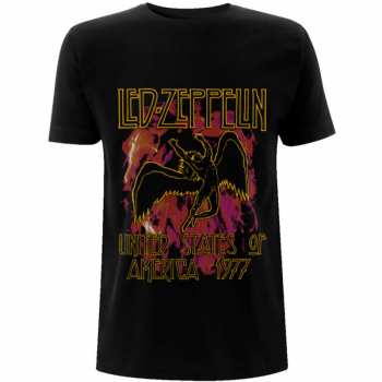 Merch Led Zeppelin: Tričko Black Flames 