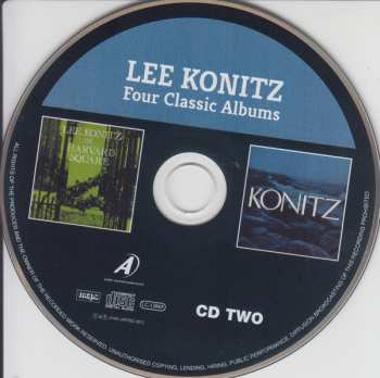 2CD Lee Konitz: Four Classic Albums: An Image / You And Lee / In Harvard Square / Konitz