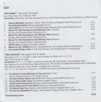 2CD Lee Konitz: Four Classic Albums: An Image / You And Lee / In Harvard Square / Konitz