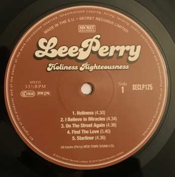 LP Lee Perry: Holiness Righteousness LTD