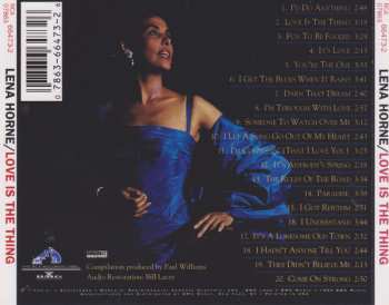CD Lena Horne: Love Is The Thing