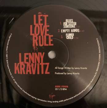 2LP Lenny Kravitz: Let Love Rule