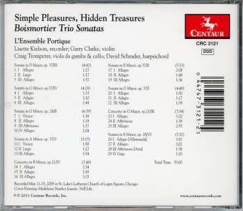 CD L'Ensemble Portique: Simple Pleasures, Hidden Treasures: Boismortier Trio Sonatas