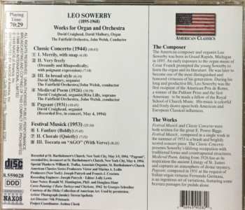 CD Leo Sowerby: Works For Organ And Orchestra