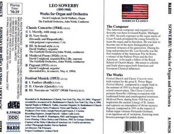 CD Leo Sowerby: Works For Organ And Orchestra