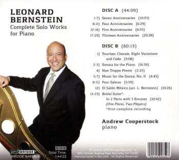 2CD Leonard Bernstein: Complete Solo Works For Piano