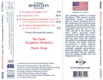 CD Leonard Bernstein: Anniversaries / Fancy Free Suite / Candide Overture / Wonderful Town Overture