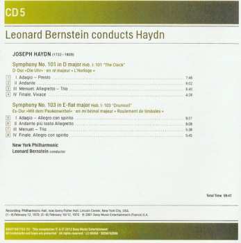 5CD Leonard Bernstein: Leonard Bernstein Conducts Haydn • The London Symphonies (Nos. 93–104)