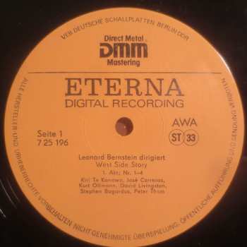 2LP Leonard Bernstein: Leonard Bernstein Conducts West Side Story