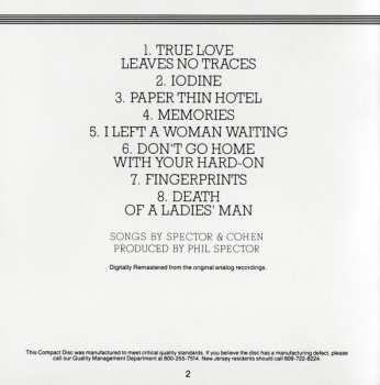 CD Leonard Cohen: Death Of A Ladies' Man
