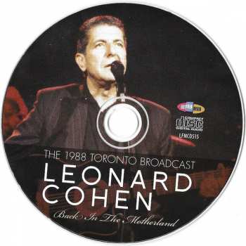 CD Leonard Cohen: Back In The Motherland (The 1988 Toronto Broadcast)