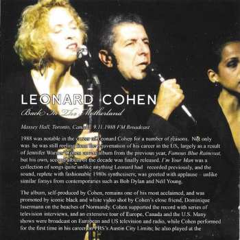 CD Leonard Cohen: Back In The Motherland (The 1988 Toronto Broadcast)