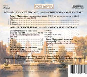 CD Leonid Kogan: Leonid Kogan - Bach: Sonatas No. 1,2,3; Mozart: Violin Concerto No. 3. Vol. 2