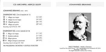 CD Johannes Brahms: Stokovski - Brahms - Symphonies No. 2 & 4 - The Philadelphia Orchestra