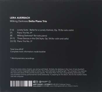 CD Delta Piano Trio: Milking Darkness
