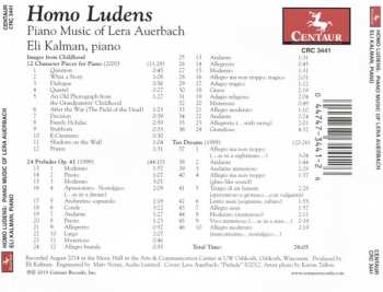 CD Eli Kalman: Homo Ludens: Piano Music Of Lera Auerbach