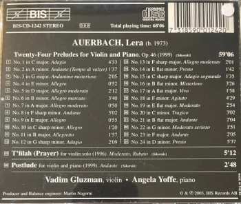 CD Vadim Gluzman: 24 Preludes For Violin And Piano | T'filah | Postlude
