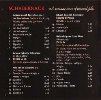 CD Les Passions De L'Ame: Schabernack, A Treasure Trove Of Musical Jokes