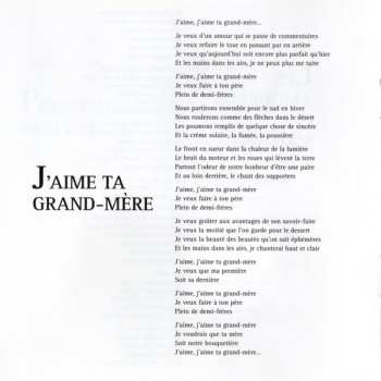 CD Les Trois Accords: J'aime Ta Grand-Mère