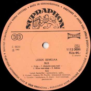 LP Lešek Semelka: Lešek Semelka, SLS