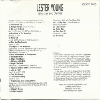 CD Lester Young: Easy Does It 1936 - 1940