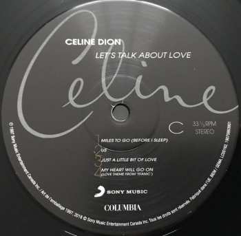 2LP Céline Dion: Let's Talk About Love