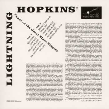 LP Lightnin' Hopkins: Last Of The Great Blues Singers
