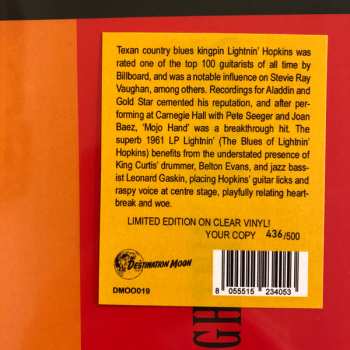 LP Lightnin' Hopkins: Lightnin' Hopkins CLR | LTD | NUM