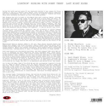 LP Lightnin' Hopkins: Last Night Blues