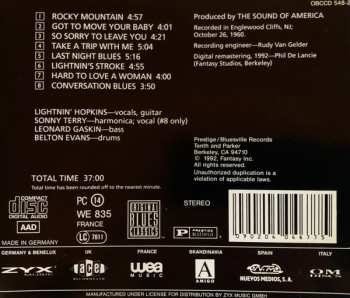 CD Lightnin' Hopkins: Last Night Blues