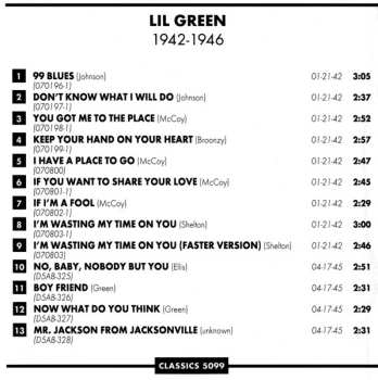 CD Lil Green: The Chronological Lil Green 1942-1946