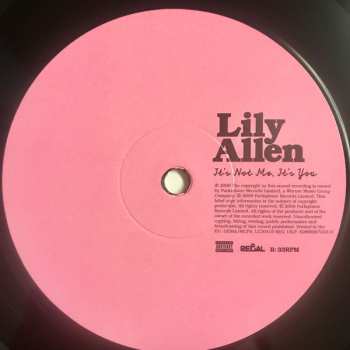 LP Lily Allen: It's Not Me, It's You