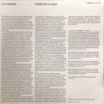LP Lin Jaldati: Jiddische Lieder